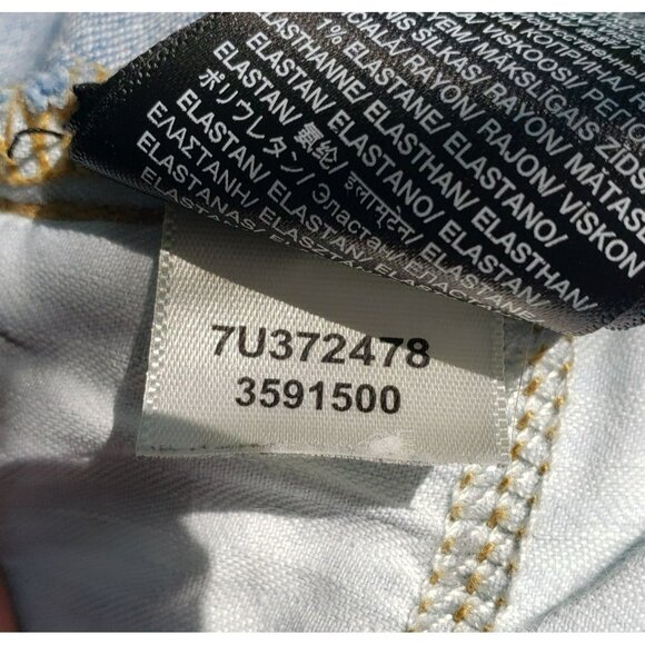 7 For All Mankind 7FAM Josefina Jeans 30 Boyfriend Distressed Medium Wash Blue - Picture 12 of 13